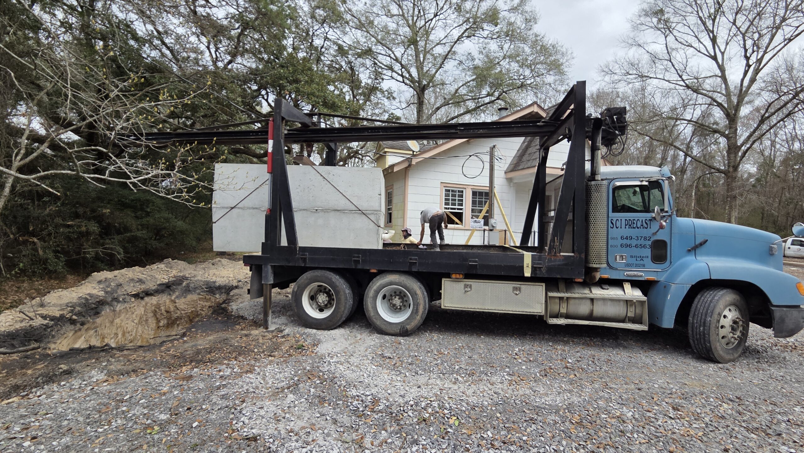 Bruiser's Covington construction 2026 grease trap delivered