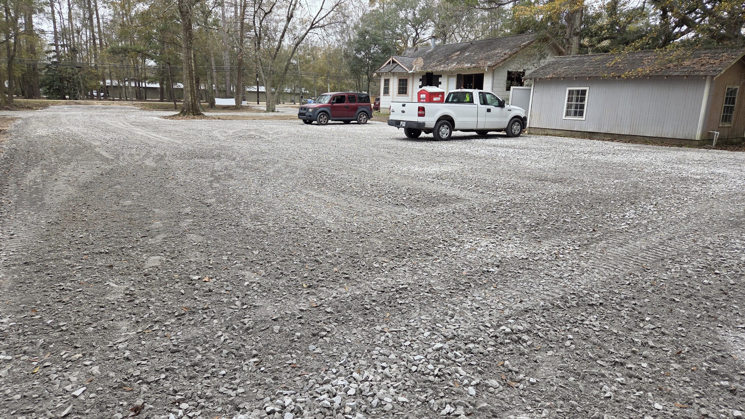 Bruiser's Covington construction 2026 completed parking lot 26 spots